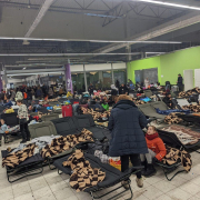 Jewish Agency Flyktningemottak i Polen for ukrainske flyktninger i mars 2022